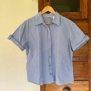 Cotton L gingham button up